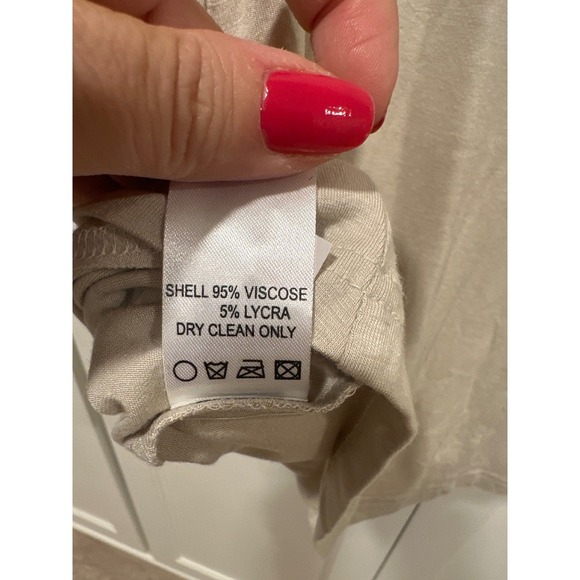 Judith March Blondie T-Shirt Top V-Neck Short Sleeve Yellow Beige Small - Picture 5 of 6